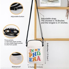PHD Gift In My PHD Era Crossbody Bag Doctorate Degree Reusable Handle Bag PHD Shoulder Bag (PHD CB)