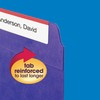 Smead File Folder, Reinforced 1/3-Cut Tab, Letter Size, Purple, 100