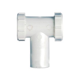 Keeney PP66-7W Plumb Pak Center Outlet Tee and Tailpiece Slip Joint Baffle, 1-1/2", White