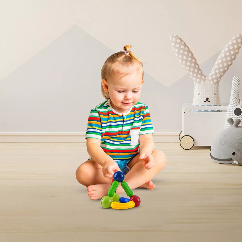 Let’s Play Juego Imanes Construcción Juguete Apilable Didáctico Niños Color