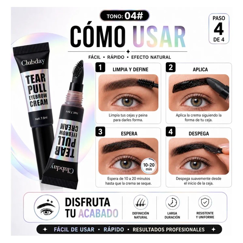 Gel De Ceja Fácil De Rasgar Gel Ceja Marrón/negro Gel