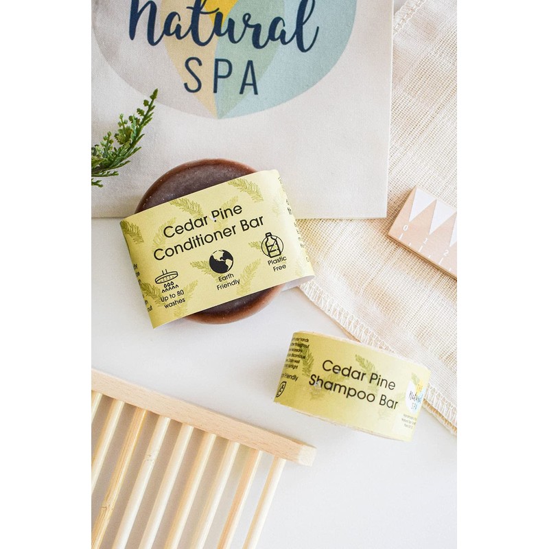 Cedar and Pine Shampoo and Conditioner Bar set - Handmade