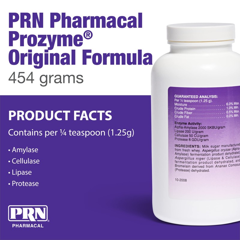 PRN Pharmacal ProZyme Original Formula Enzyme Replacement Supplement - Reinforces