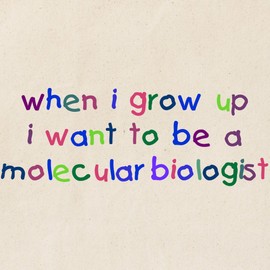 CafePress Grow Up Molecular Biologist Tote Bag Natural Canvas Tote Bag, Reusable Shopping Bag