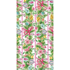 IHR Ideal Home Range Dinner Napkins Disposable 3-Ply Paper Guest Hand Towels, 8.5" x 4.5", Vintage Ornaments And Tree, 16-Count