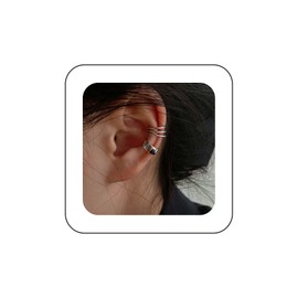 Inilbran Boho Ear Cuff Wrap Earring Silver Cartilage Cuff Earring Vintage Ear Cuff Earrings Minimalist Fake Helix Cartilage Earrings Non Piercing Ear Clip Cuff Wrap Earrings