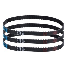sourcing map 3 Pcs 140XL 037 Timing Belt 70 Teeth Rubber Geared Cogged Belt, 0.37" Width, 0.20" Pitch Synchronous Timing Belt