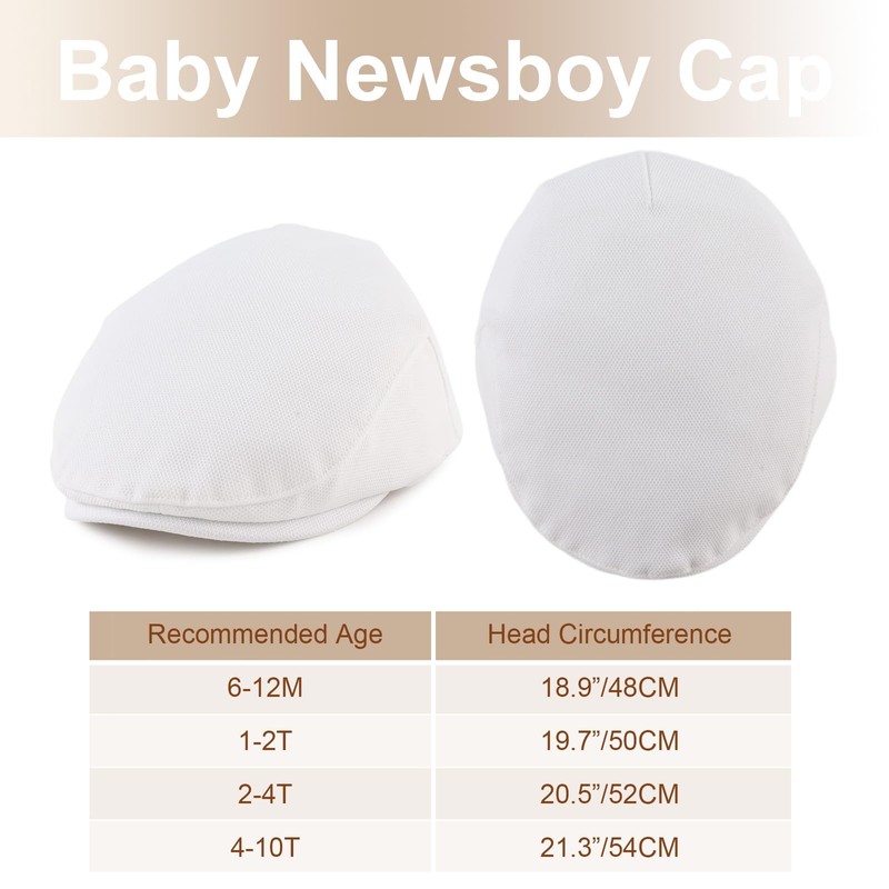 MniJiza Kids Newsboy Cap Toddler Boys Ivy Gatsby Cap Baby