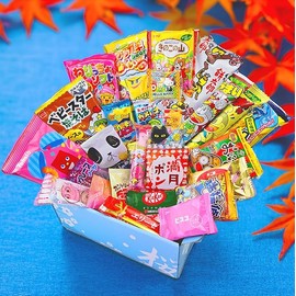 Sakura Box Japanese Candy & Snacks 40 Piece Dagashi Set (Box)