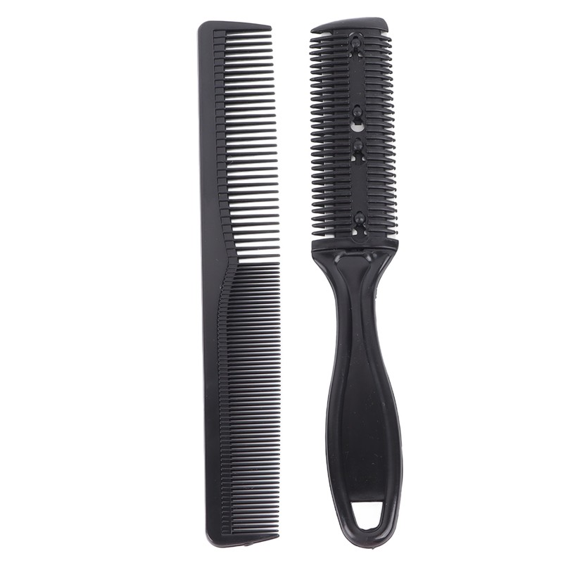 8pcs Haircut Scissors Comb Clip Bangs Thinning Combs Stainless Steel