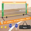 FITYCSW 6FT Small Mini Pickleball Net Set Portable Outdoor Driveway