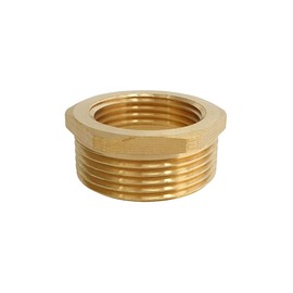 Reducer 1/2 Inch x 3/8 Inch Male Thread/Female Brass Male Thread to Female Thread Nipple Suitable for Drinking Water