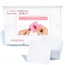 PRUNCRUN Nail Wipes Non-woven Fabric Nail Cotton Gel Nail Offsheet Uncured Gel Wipes Cotton 300 Count (1 Piece)