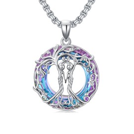 Byulrrya Mothers Day Gifts for Sister Tree of Life 2 Soul Pendant Necklace Birthday Anniversary Graduation Jewelry Gift for Women Sisters Daughter Best Friend