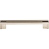 Top Knobs TK56BSN Sanctuary Collection 5" Flat Rail Pull, Brushed