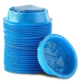 Vueinrg 25 Piece Vomit Bags, 1000 ml Disposable Vomit Bag, High Density Vomit Bag with Press Button, Waterproof for Travel, Emergency for Sick or Airache