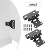 Anxingo 8Pcs 1/2" Overlay Semi Partial Wrap Cabinet Hinges, Steel