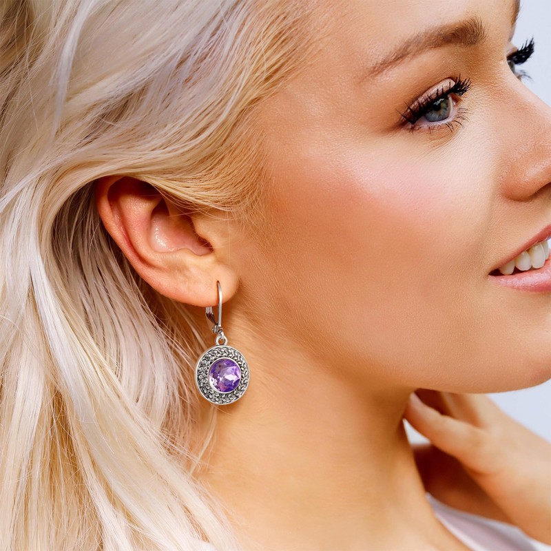 Dangle Earrings for Women Multicolor Crystal Drop Boho 9 Set