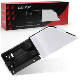CRAPOZ Transit fuel Door, Transit Fuel Filler door Assembly with white cover Compatible with Ford Transit 150 250 350(HD) 2015-2023,fuel tank filler door accessories for CK4Z-5427936-A CK4Z-5427936-F