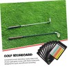 BESPORTBLE 10pcs Golf Reusable Golf Scorecards for Tracking Compact Design