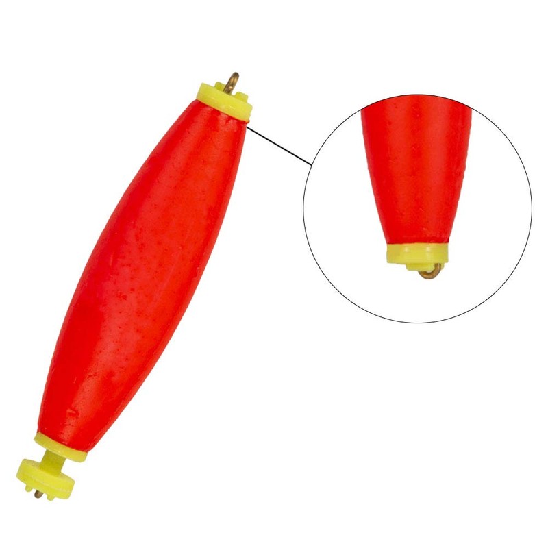 ANCLLO 10pcs Red Fishing Foam Float Classic Fishing Bobbers