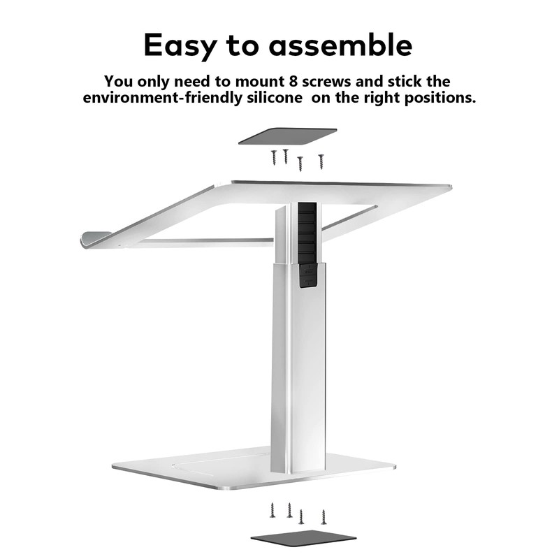 VECOFO Laptop Stand for Desk, Ergonomic Aluminum Laptop Stand Adjustable