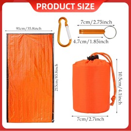 Emergency Survival Bivvy Bag – Lightweight Thermal Sleeping Bag – Waterproof & Windproof – Essential for Camping, Hiking, Outdoor Survival Kits