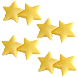 YiXjiuBP 4 Pcs Star Hair Clips Star Hairpin Hair Barrettes Duckbill Clip for Girls