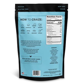 Craize Coconut Crisps | Gluten Free, Vegan, Kosher, Toasted Corn Crackers | 4 oz each