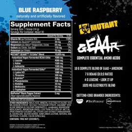 Aminoácidos EAAs Mutant Geaar 30 Servicios Mora Azul                                                                                                  