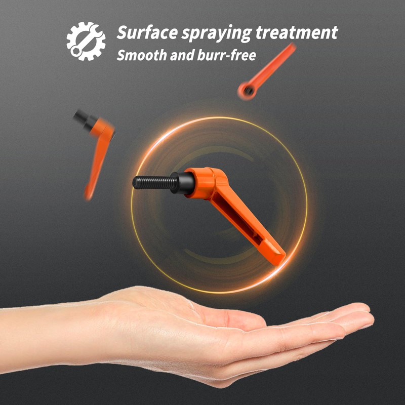 Adjustable Clamping Lever Handle, M5-50 mm Clamping Handle Nut Clamping