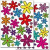 Wandkings Flower Design 1 Wall Sticker Set, 56 Stickers, 2