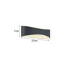 Trio Leuchten LED Wandleuchte 228560242 Konda, Aluminium anthrazit, Kunststoff weiß,
