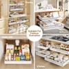 Seinloes 2 Pack Pull Out Cabinet Organizer With Raising Pad