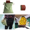 1PC Canvas Foraging Pouch for Hiking,Canvas Foraging Pouch Hiking Waist