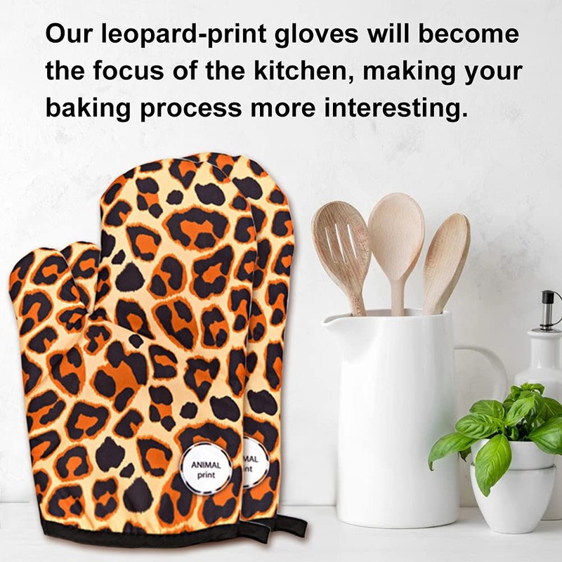 Oven Gloves Pot Holders, Heat Resistant Oven Mitts and Potholders