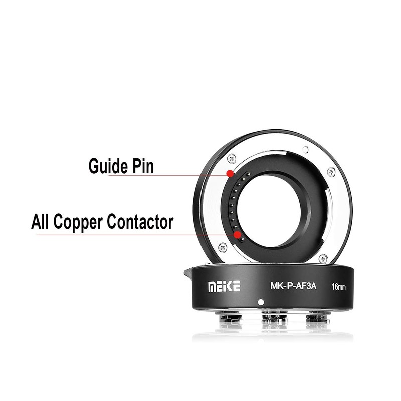 Meike MK-P-AF3A Metal Auto Focus Extension Tube for Olympus Panasonic
