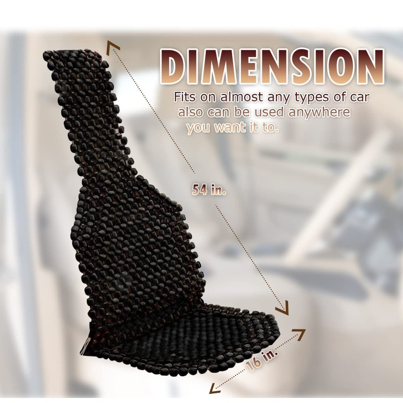 VaygWay Beaded Seat Cushion Car Driver Seat Cover with Durable