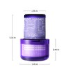 3 Pack Filter Replacement for Dyson V12 Detect Slim, V12