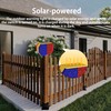 QXMH Solar Strobe Warning Light,High Bright Outdoor LED Flashing Light
