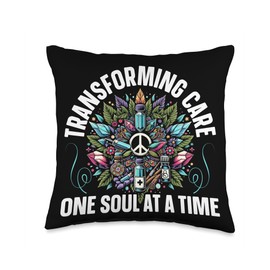 Registered Nurse Healthcare Medical RN Holistic Nurse Throw Pillow