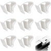 8 x clamp supports for blinds, universal plastic clamp holder,