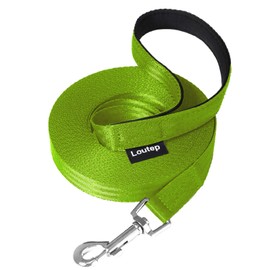 Loutep Dog Training Leash 15ft 20ft 30ft 50ft 100 feet - Extra Long Leash for Dogs with Padded Handle for Small Medium & Large Puppy Breed, Outdoor obedience, Agility Nylon Recall line Lead