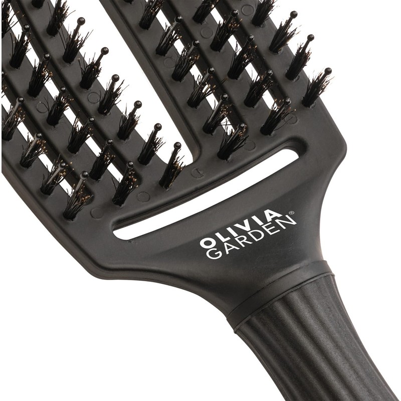 Olivia Garden Fingerbrush Care Iconic Detangler Hair Brush with Double