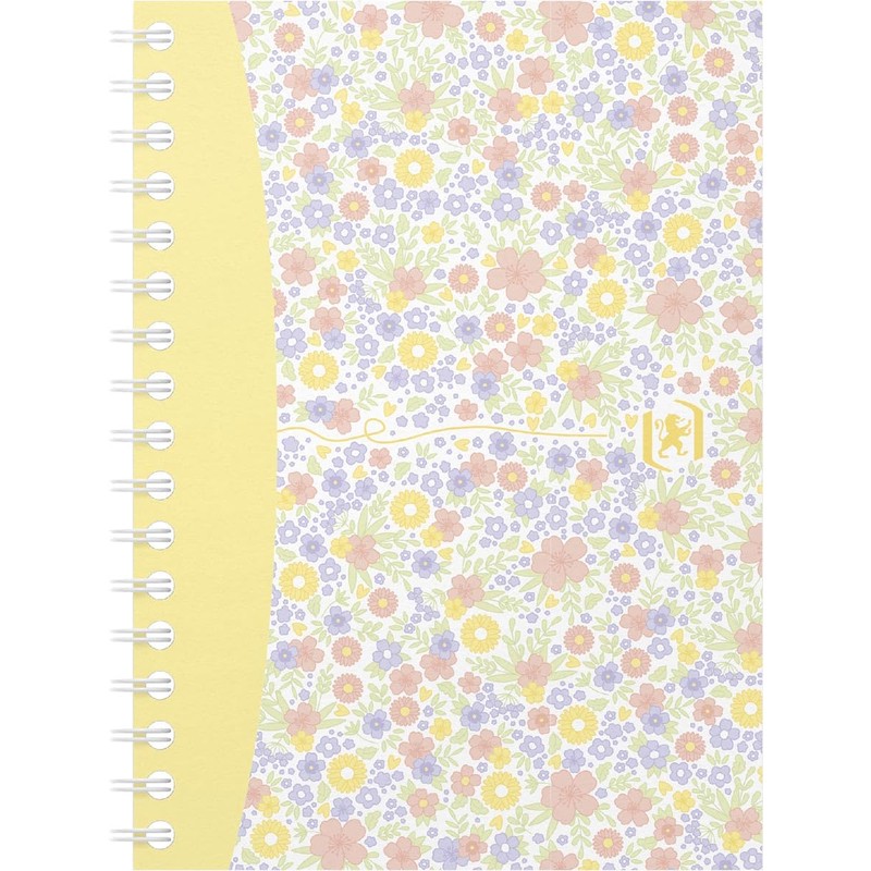 Oxford 400094826 A6 Notepad Squared Flower Pattern Pack of 10