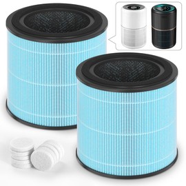 AP0601 Replacement Filter Compatible with AIRTOK AP0601 Air Purifier for Bedroom Home, Part # AP0601-RF, 2 * 4-in-1 H13 True HEPA Filters, High-Efficiency Activated Carbon Filter With 10* Aroma Pads