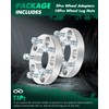SCITOO 2Pcs 5x5 to 5x4.75 Wheel Adapters 1 inch Thread