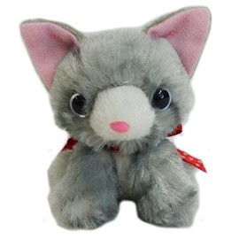 いっしょがいいね猫 マグネットマスコット グレー猫