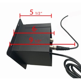 ProSpeakerparts ProCraft Recessed Floor Pocket - Mini Stage Connectivity Box with a 2-Hole Lid; 1 Wired AC Outlet; and 2 XLR Female, 1 XLR Male, and 1 RJ45 Connectors