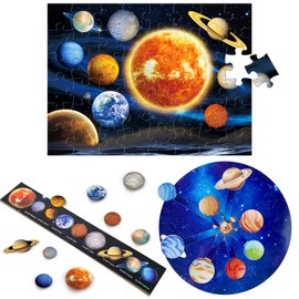 JOPSHEEN Science Experiments Solar System Kit for Kids Planet Puzzle Toys Learning Activities
